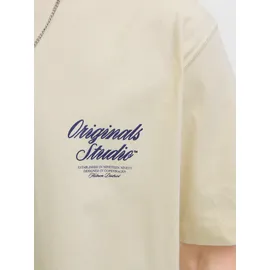 JACK & JONES JORNORREBRO TYPO TEE SS CREW NECK weiß M