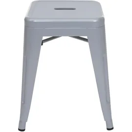 Mendler Hocker HWC-A73 Metall grau 2er Set