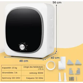 Costway Mini-Ablufttrockner (5 kg)