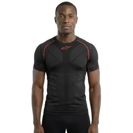 Alpinestars Ride Tech V2 Summer Kurzarm-baselayer - Black / Red - M-L