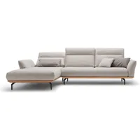 Creation BY ROLF BENZ Ecksofa hs.460, Sockel in Eiche, Winkelfüße in Umbragrau, Breite 318 cm grau