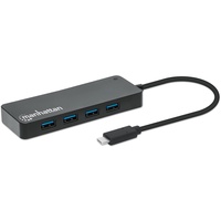 Manhattan 168410 USB 3.0-Hub Schwarz