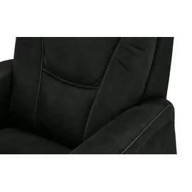Hukla Fernsehsessel Manuel Mikrofaser 78 x 108 x 90 cm Schwarz elektrisch