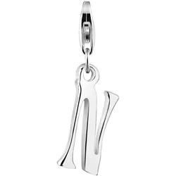 Nenalina Buchstabe "M" Anhänger Initialen Trend 925 Silber silberfarben Damen 