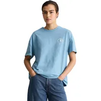 Marc O'Polo Marc OߴPolo DENIM Damen, T-Shirt mit Rundhalsausschnitt regular fit, blau dawn, L - L