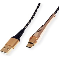 Roline USB Kabel m USB 2.0 USB A Schwarz,