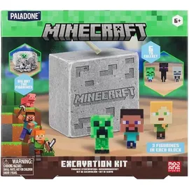 Paladone Minecraft Ausgrabungs-Set mit 3 Spielfiguren