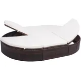 vidaXL Sonnenliege 72 x 71 x 41 cm Braun