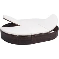 vidaXL Sonnenliege 72 x 71 x 41 cm Braun