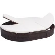 vidaXL Sonnenliege 72 x 71 x 41 cm Braun