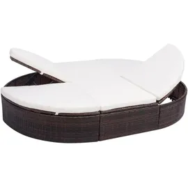 vidaXL Sonnenliege 72 x 71 x 41 cm Braun