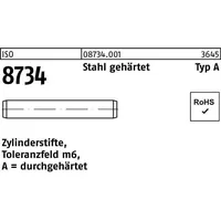 Industrial Quality Supplies ISO 8734 Zylinderstifte Stahl 8 m6