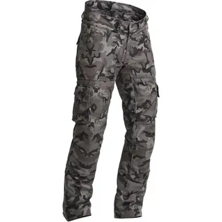 Lindstrands Zion wasserdichte Motorrad Textilhose wasserdicht - Schwarz/Dunkelgrau/Grau - 54