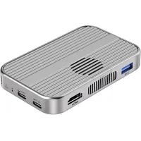 Asyduey Magnetic M. 2 NVMe SSD -Gehäusekühlungslüfter USB C Dockingstation 10gbps 4K60Hz SD/TF PD 100W