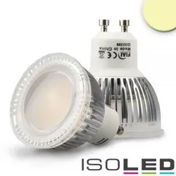 6W SMD Leuchtmittel warmweiß GU10 230V 520lm diffus 2700K 120° EEK E [A-G]