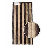 Lemodo Flauschvorhang 90 x 200 cm Braun/Beige Fliegenschutz