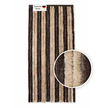 Lemodo Flauschvorhang 90 x 200 cm Braun/Beige Fliegenschutz
