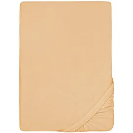 biberna 0012344 Frottee-Stretch 140 x 200 - 160 x 200 cm orange