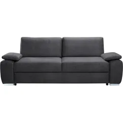 3-Sitzer EXXPO - SOFA FASHION "SOLSBURY, bequem und komfortabel, Sofa, Schlafsofa", blau (antrazith), B:258cm H:100cm T:105cm, Sofas, inkl. Federkern-Polsterung, Bettfunktion und Stauraum, in Cord