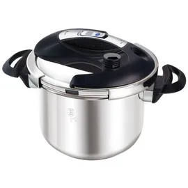 Berlinger Haus Turbo-Schnellkochtopf 6,0 l mit Zeitschaltuhr silber