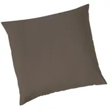 VARIO Kissenbezug Jersey 80 x 80 cm Braun