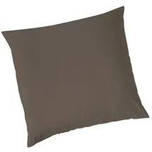 VARIO Kissenbezug Jersey 80 x 80 cm Braun