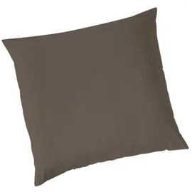 VARIO Kissenbezug Jersey 80 x 80 cm Braun