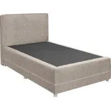 ED EXCITING DESIGN Boxspringbett »Luanda«, wahlweise mit Matratze und Topper, beige