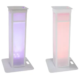Eurolite 2x Stage Stand variabel inkl. Cover und Tasche Weiß