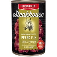 Fleischeslust-Tiernahrung Steakhouse Pferd Pur 410 g