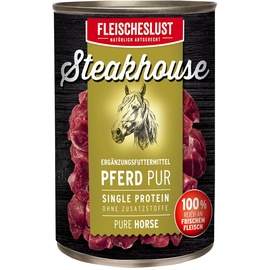Fleischeslust-Tiernahrung Steakhouse Pferd Pur 410 g