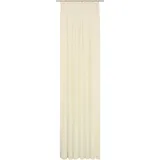 Wirth Vorhang WIRTH "LORCA" Gr. 1, beige (creme), B:132cm H:150cm, Obermaterial: 66% Polyester, 34% Baumwolle, Gardinen