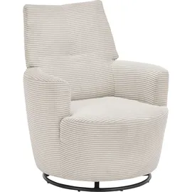 Set One by Musterring Relaxsessel "SO 1450", beige (cream gct 11), B:80cm H:96cm T:88cm, Luxus-Microfaser (Chenille)100% Polyester, SET ONE BY MUSTERRING, Sessel, Relaxsessel, mit Dreh- und Wippfunktion, wahlweise mit Hocker erhältlich