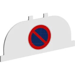 CARDIN Hinweis-/Parkverbot-Schild für Parkplatzsperre Parkbügel PARKLINE & PARKSUN