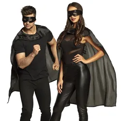 Superhelden Verkleidungsset schwarz