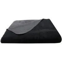ZOLLNER Kuscheldecke,, schwarz Naturmaterialien, 150x200 cm, Oeko-Tex®, Wohntextilien, Decken,