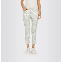 7/8-Hose MAC "Dream Summer", Damen, Gr. 42, Länge 28, grün (dust, mint grün), Denim/Jeans, Obermaterial: 88% Baumwolle, 8% Elastomultiester, 4% Elasthan, unifarben, figurbetont knöchelfrei, Hosen, Hochelastische Qualität