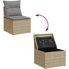 vidaXL Garten-Lounge-Set 5-tlg. beige