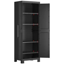 KETER Kunststoffschrank Detroit 65 x 182 x 45 cm Schwarz