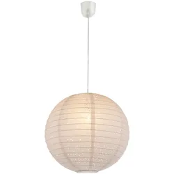 Pendel Leuchte Gästezimmer Kugel Papier Lampenschirm Decken Lampe Stanzung weiß