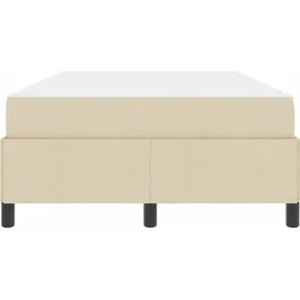 vidaXL Boxspringbett 120 x 200 cm Creme