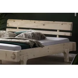 SalesFever Balkenbett Fichtenholz 140x200 cm