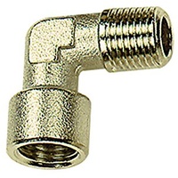 Riegler Winkelstück, innen/außen, G/R 1/2, SW 21, Messing vernickelt