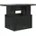 vidaXL Gartentisch mit Glasplatte Schwarz 100x55x73 cm Poly Rattan