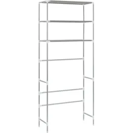 vidaXL Waschmaschinenregal 3 Ablagen Silbern 69x28x169 cm