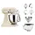 KitchenAid Artisan 5KSM175 Crème Glasset mit Glasschüssel