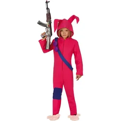 Pink Gaming Rabbit Hasen Kostüm für Kinder - Kinder-7-9-Jahre