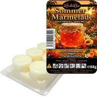 WonderWax Duftwachs Wax Melts für Duftlampe, 6 Kreise Duftmelt Wachsmelt Sojawachs Duftwachs Würfel für Raumdüfte, Wachs Duftöl Winter Indoor Schmelzen für Aromalampe Sommer Marmelade