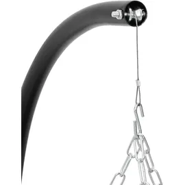vidaXL Feuerschale mit verstellbarem Grillrost Ø 107,5 cm Schwarz