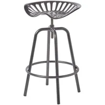 Homescapes Barhocker Traktorsitz 47 x 74 x 50 cm Grau